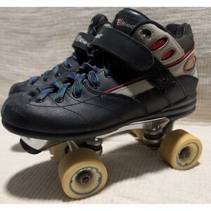 Women's Size 7 Riedell Targa Quad Roller Skates Vintage Aluminum Plate